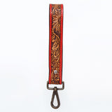 American Darling ADWSF103 Hand Tooled Genuine Leather Handle Strap For Wristlet Bags