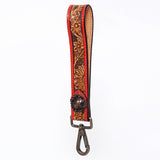 American Darling ADWSF103 Hand Tooled Genuine Leather Handle Strap For Wristlet Bags