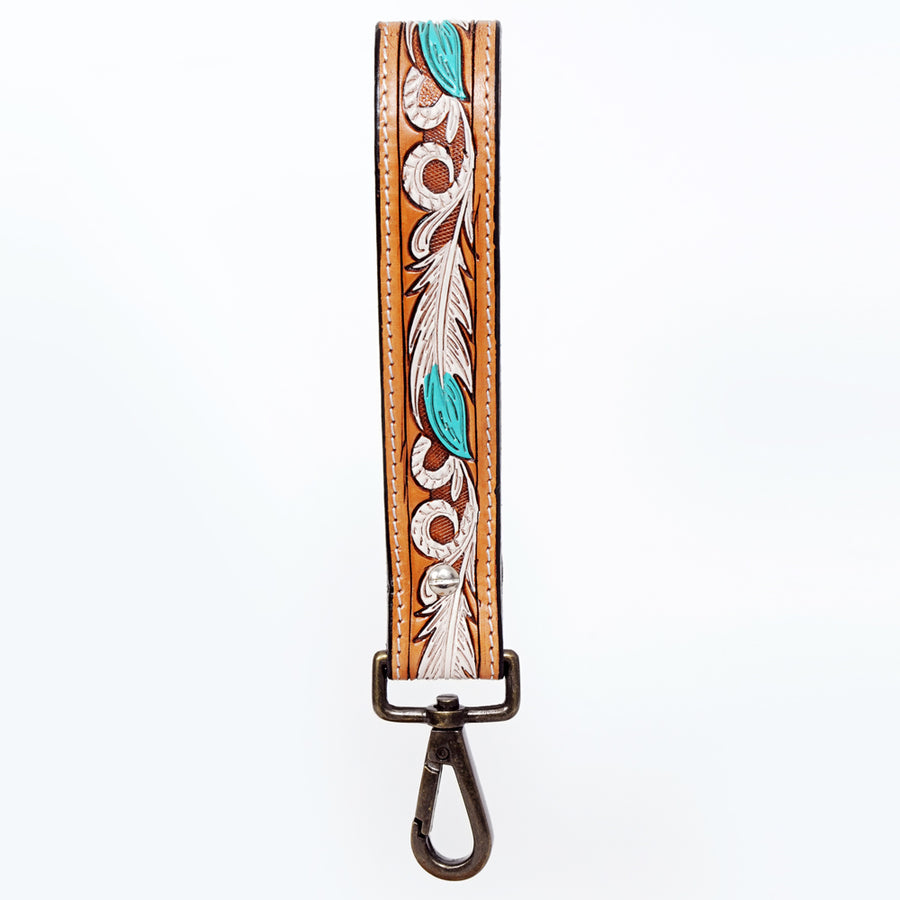 American Darling Hand Tooled Genuine Leather Handle Strap for Wristlet Bag Phone Wrist Keychain Wallet Purse Clutch Cellphone
