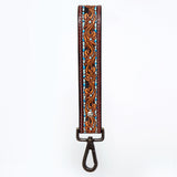 American Darling ADWSF108 Hand Tooled Genuine Leather Handle Strap For Wristlet Bags