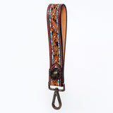 American Darling ADWSF108 Hand Tooled Genuine Leather Handle Strap For Wristlet Bags