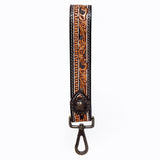 American Darling ADWSF109 Hand Tooled Genuine Leather Handle Strap For Wristlet Bags