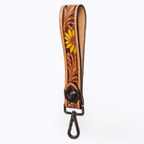 American Darling ADWSF113 Hand Tooled Genuine Leather Handle Strap For Wristlet Bags