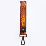 American Darling ADWSF114 Hand Tooled Genuine Leather Handle Strap For Wristlet Bags