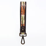 American Darling ADWSF116 Hand Tooled Genuine Leather Handle Strap For Wristlet Bags