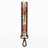 American Darling ADWSF116 Hand Tooled Genuine Leather Handle Strap For Wristlet Bags