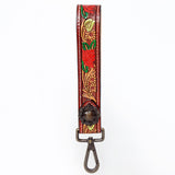 American Darling ADWSF117 Hand Tooled Genuine Leather Handle Strap For Wristlet Bags