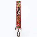 American Darling ADWSF117 Hand Tooled Genuine Leather Handle Strap For Wristlet Bags