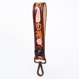 American Darling ADWSF118 Hand Tooled Genuine Leather Handle Strap For Wristlet Bags