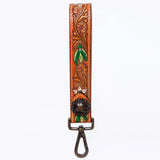American Darling ADWSF120 Hand Tooled Genuine Leather Handle Strap For Wristlet Bags