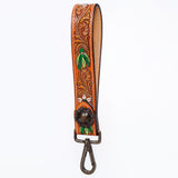 American Darling ADWSF120 Hand Tooled Genuine Leather Handle Strap For Wristlet Bags