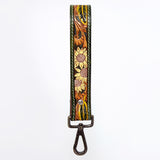 American Darling ADWSF121 Hand Tooled Genuine Leather Handle Strap For Wristlet Bags
