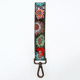American Darling ADWSF124 Hand Tooled Genuine Leather Handle Strap For Wristlet Bags