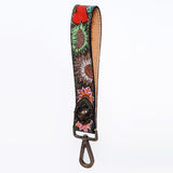 American Darling ADWSF124 Hand Tooled Genuine Leather Handle Strap For Wristlet Bags