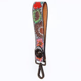 American Darling ADWSF125 Hand Tooled Genuine Leather Handle Strap For Wristlet Bags