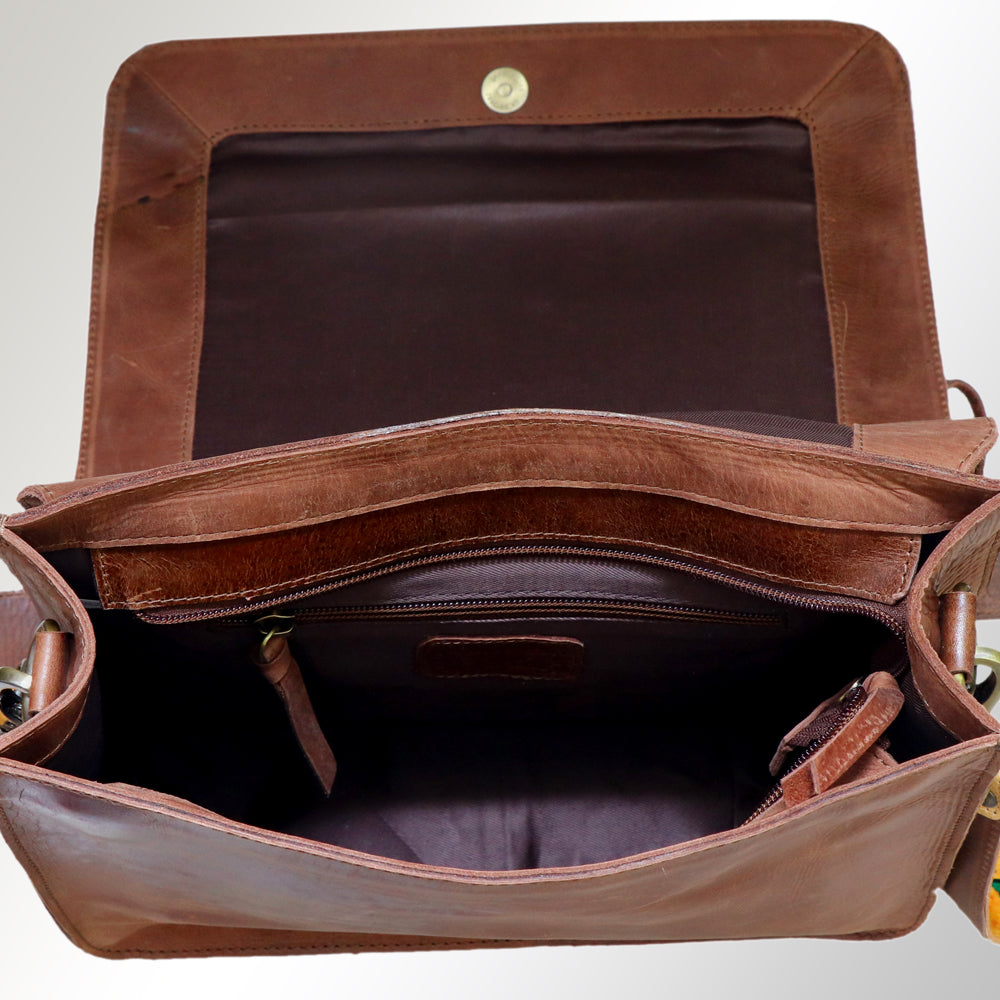 American Darling Crossbody Hand Painted Full Grain Genuine Leather Western Women Bag Handbag Purse |