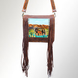 American Darling Crossbody Hand Painted Full Grain Genuine Leather Western Women Bag Handbag Purse |