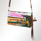 American Darling Wallet Hand Tooled Genuine Leather Western Women Bag | Handbag Purse Wristlet Travel Clutch
