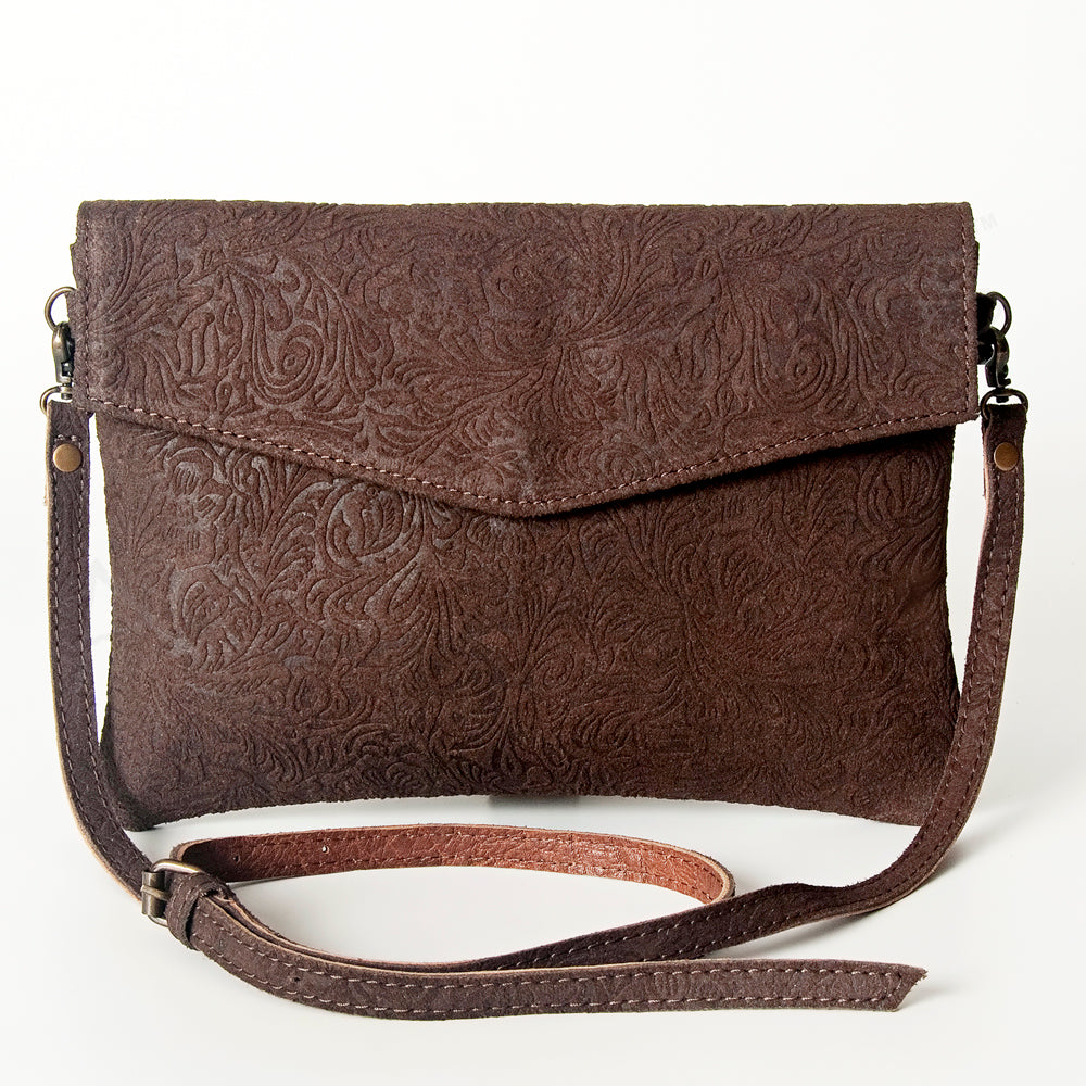 American Darling Envelope Embossed Full Grain Genuine Leather Western Women Bag Handbag Purse | for Cute