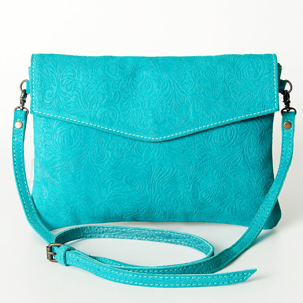 American Darling Envelope Embossed Full Grain Genuine Leather Western Women Bag Handbag Purse | for Cute