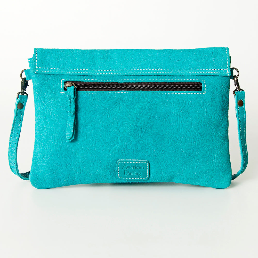 American Darling Envelope Embossed Full Grain Genuine Leather Western Women Bag Handbag Purse | for Cute