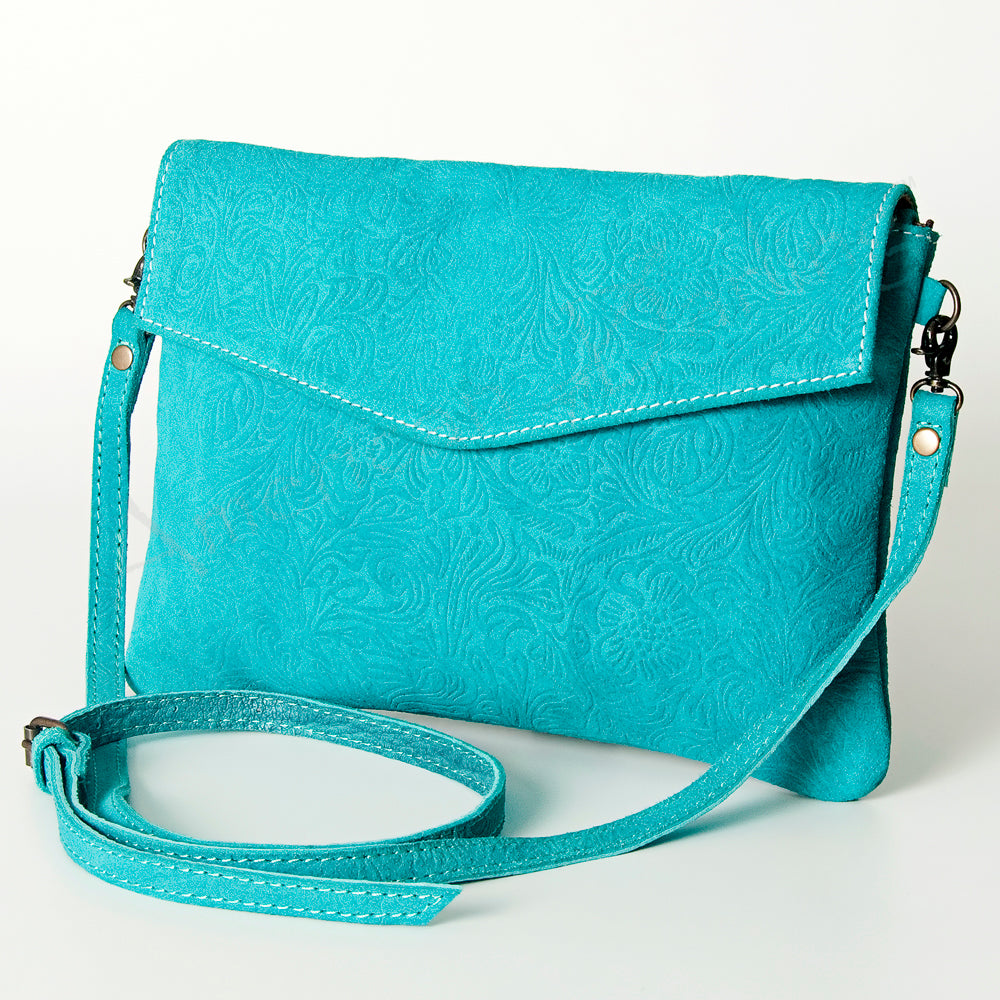 American Darling Envelope Embossed Full Grain Genuine Leather Western Women Bag Handbag Purse | for Cute