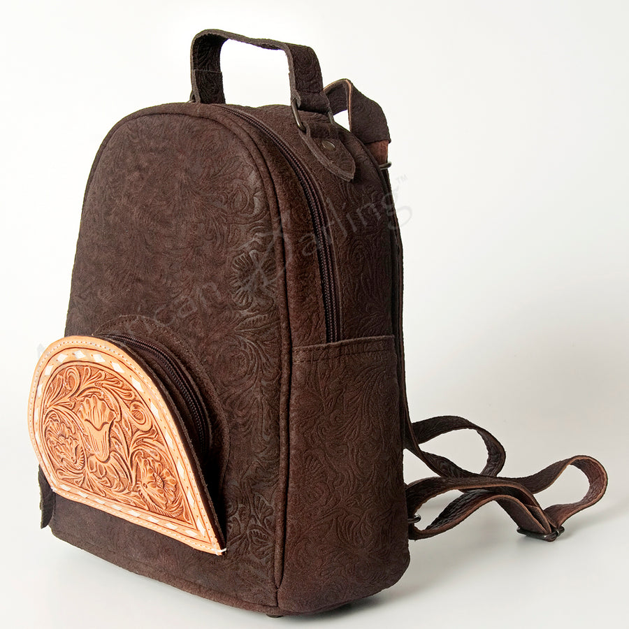 American Darling ADBGS156DM1A Backpack Hand Tooled Embossed Genuine by Hilason – Cowboy and equestrian accessories