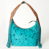 American Darling Hobo Hair-On Saddle Blanket Fabric Genuine Leather Western Women Bag | Handbag Purse Bags for Wallet Cute