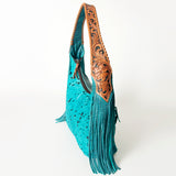 American Darling Hobo Hair-On Saddle Blanket Fabric Genuine Leather Western Women Bag | Handbag Purse Bags for Wallet Cute