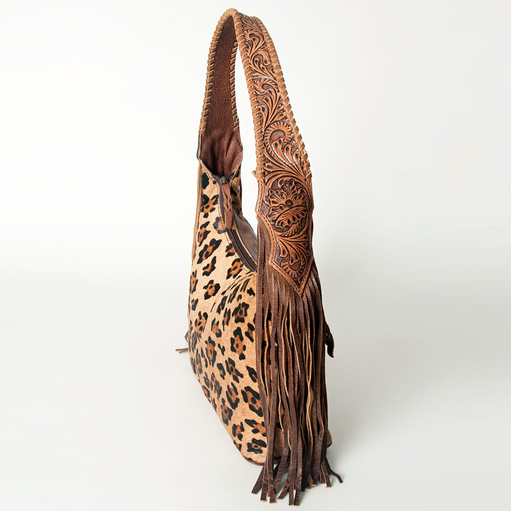 American Darling Hobo Hair-On Saddle Blanket Fabric Genuine Leather Western Women Bag | Handbag Purse Bags for Wallet Cute