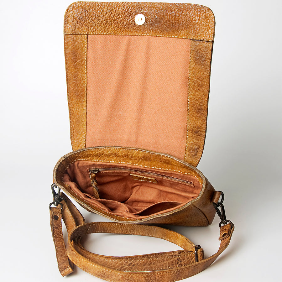 Never Mind Nmbgz101B Cross Body I Vintage Handmade Genuine Cowhide Leather Women Bag Western Handbag Purse