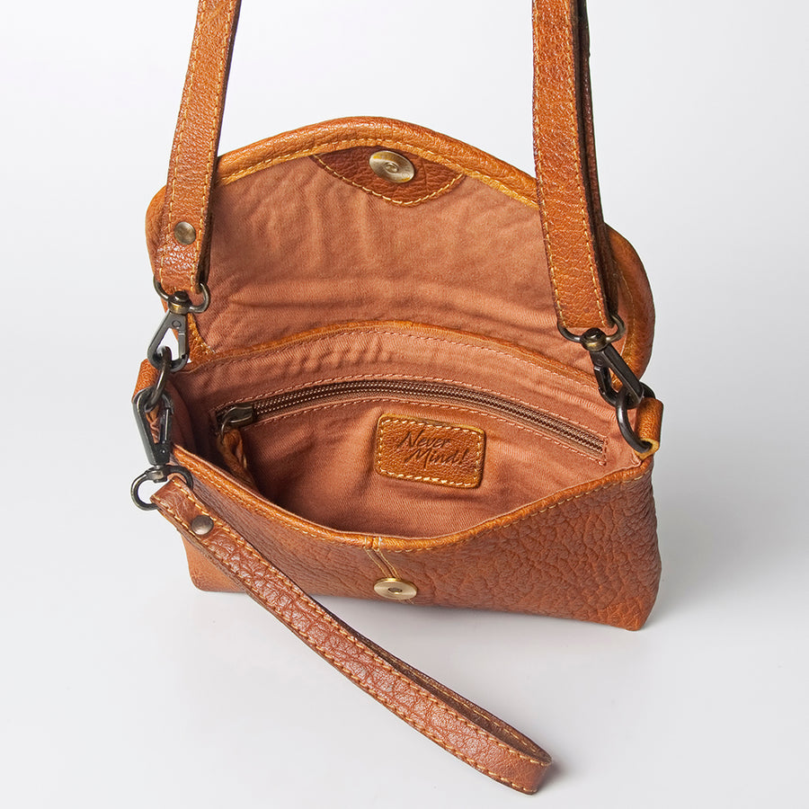 Never Mind Nmbgz104D Small Crossbody Vintage Handmade Genuine Cowhide Leather Women Bag Western Handbag Purse