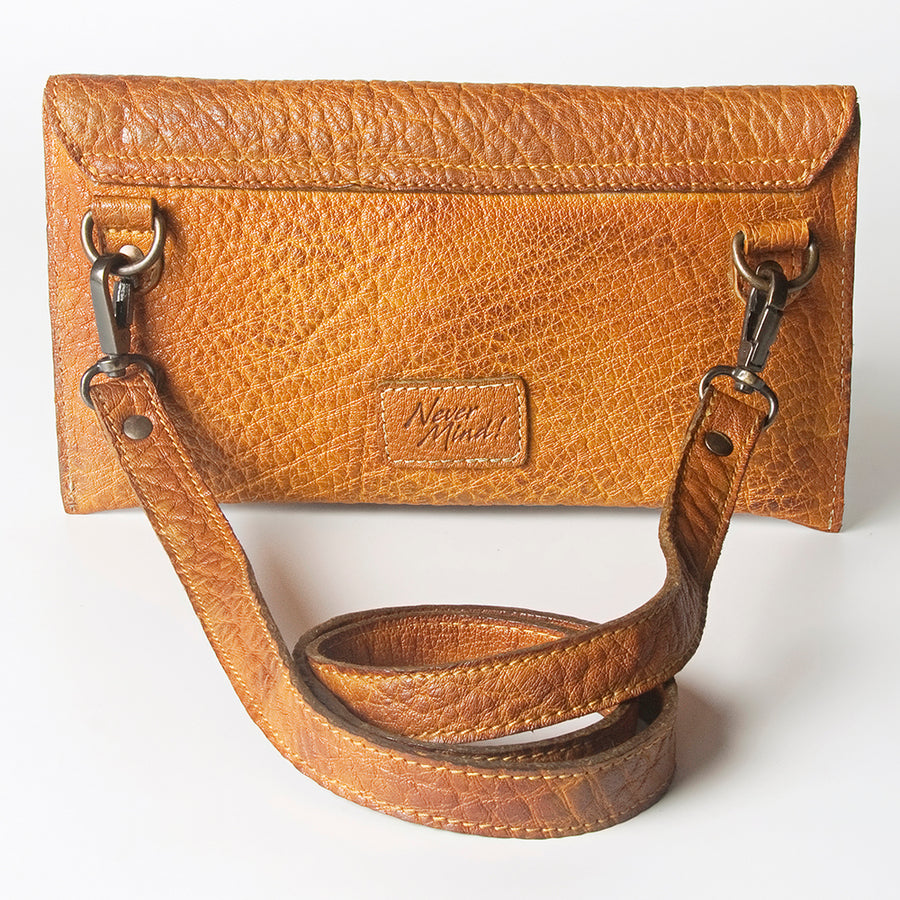 Never Mind Nmbgz105A Coin Purse Vintage Handmade Genuine Cowhide Leather Women Bag Western Handbag Purse