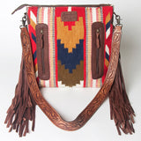 American Darling Signature Crossbody Hand Tooled Saddle Blanket Genuine Leather women bag western handbag purse