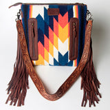 American Darling Signature Crossbody Hand Tooled Saddle Blanket Genuine Leather women bag western handbag purse