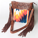 American Darling Signature Crossbody Hand Tooled Saddle Blanket Genuine Leather women bag western handbag purse