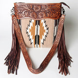 American Darling Signature Crossbody Hand Tooled Saddle Blanket Genuine Leather women bag western handbag purse