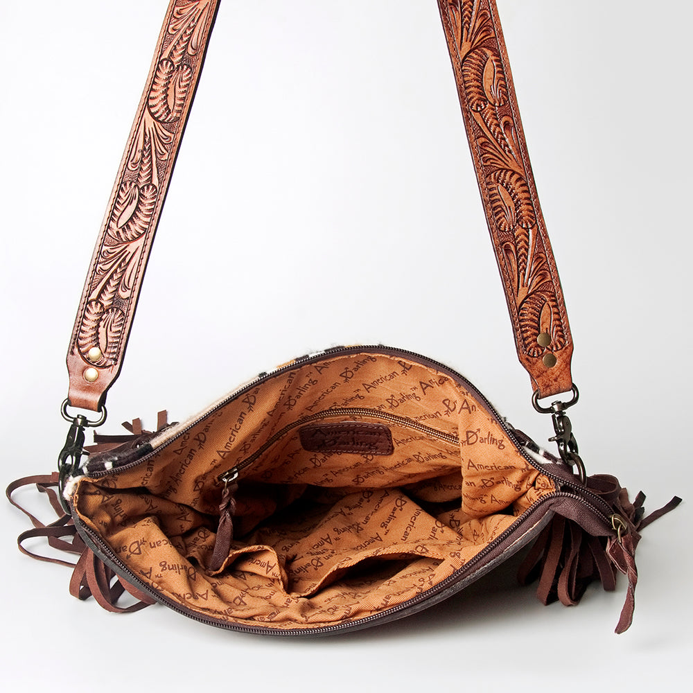 American Darling Signature Crossbody Hand Tooled Saddle Blanket Genuine Leather women bag western handbag purse