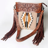American Darling Signature Crossbody Hand Tooled Saddle Blanket Genuine Leather women bag western handbag purse