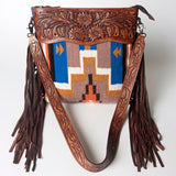 American Darling Signature Crossbody Hand Tooled Saddle Blanket Genuine Leather women bag western handbag purse