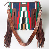 American Darling Signature Crossbody Hand Tooled Saddle Blanket Genuine Leather women bag western handbag purse