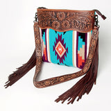 American Darling Signature Crossbody Hand Tooled Saddle Blanket Genuine Leather women bag western handbag purse