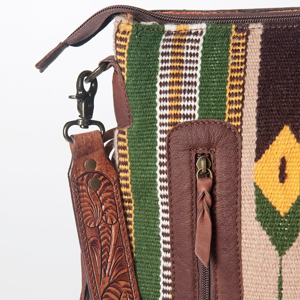 American Darling Signature Crossbody Hand Tooled Saddle Blanket Genuine Leather women bag western handbag purse