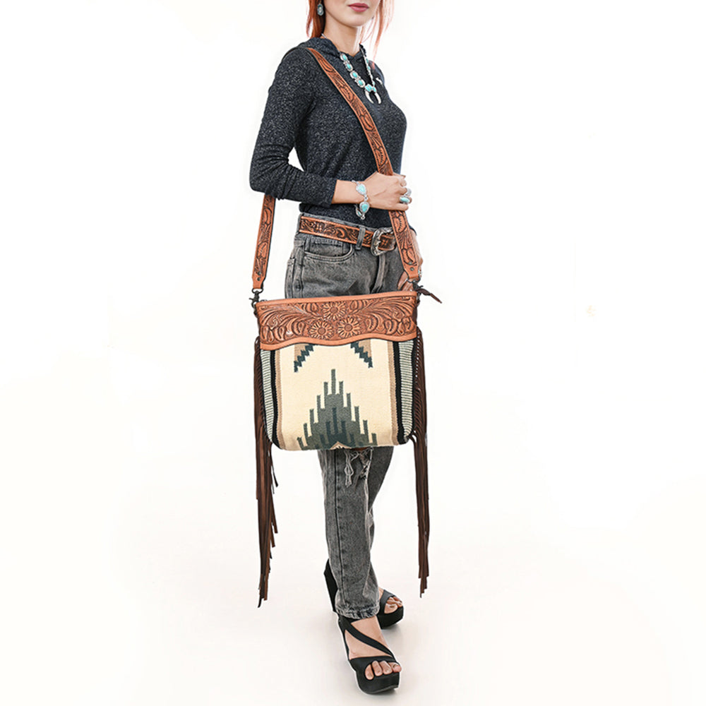 American Darling Signature Crossbody Hand Tooled Saddle Blanket Genuine Leather women bag western handbag purse