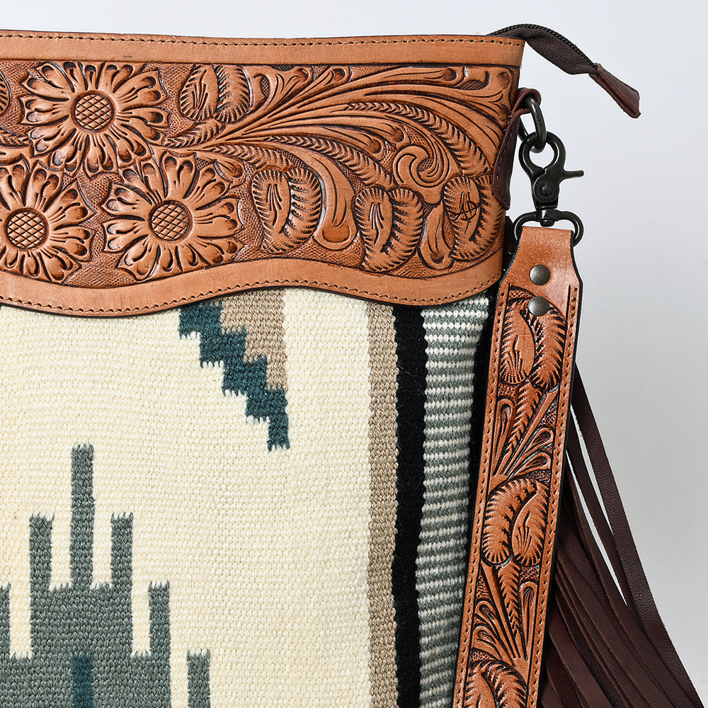 American Darling Signature Crossbody Hand Tooled Saddle Blanket Genuine Leather women bag western handbag purse