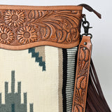 American Darling Signature Crossbody Hand Tooled Saddle Blanket Genuine Leather women bag western handbag purse