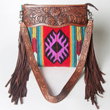 American Darling Signature Crossbody Hand Tooled Saddle Blanket Genuine Leather women bag western handbag purse