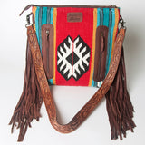 American Darling Signature Crossbody Hand Tooled Saddle Blanket Genuine Leather women bag western handbag purse