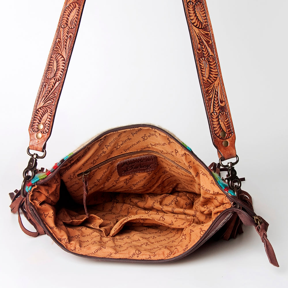 American Darling Signature Crossbody Hand Tooled Saddle Blanket Genuine Leather women bag western handbag purse