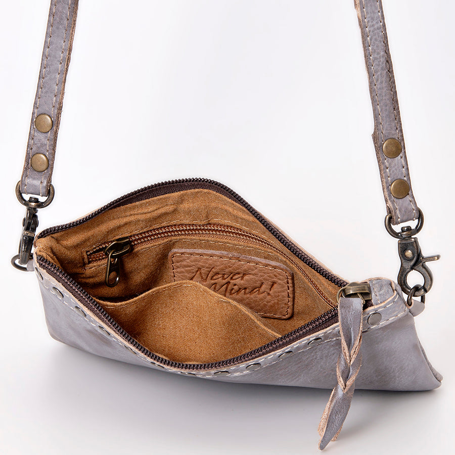 Never Mind Nmbg102D Small Crossbody Vintage Handmade Genuine Cowhide Leather Women Bag Western Handbag Purse
